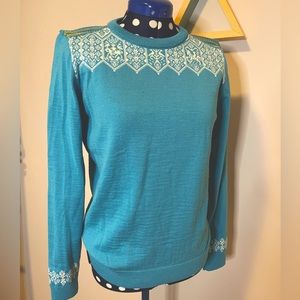 Dale of Norway 100% merino wool ski sweater women’s size large